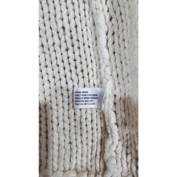 White + Warren Cable, Chunky, Open Knit, Cardigan Sweater- Pockets Womens Sz XL - Picture 15 of 15